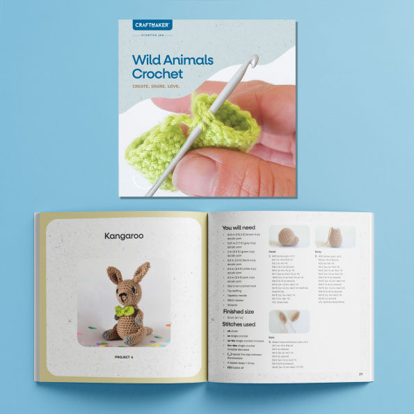 CraftMaker - Wild Animals Crochet Kit