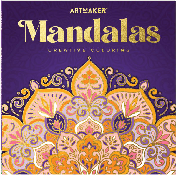 ArtMaker Square Coloring Book - Mandala
