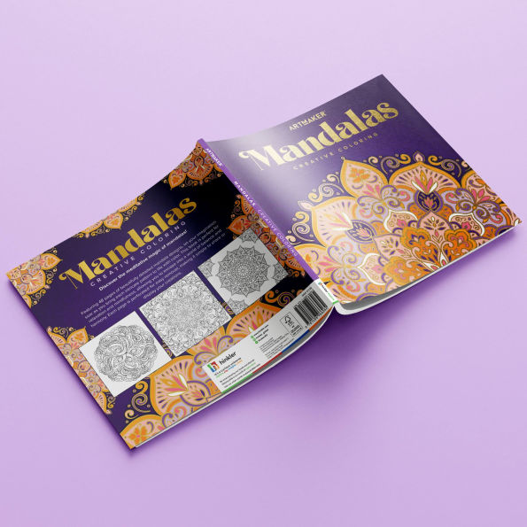 ArtMaker Square Coloring Book - Mandala