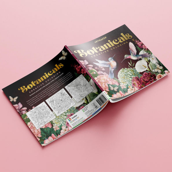 ArtMaker Square Coloring Book - Botanical