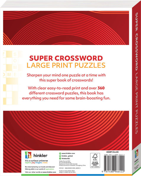 Super Large Print Puzzles - Crossword