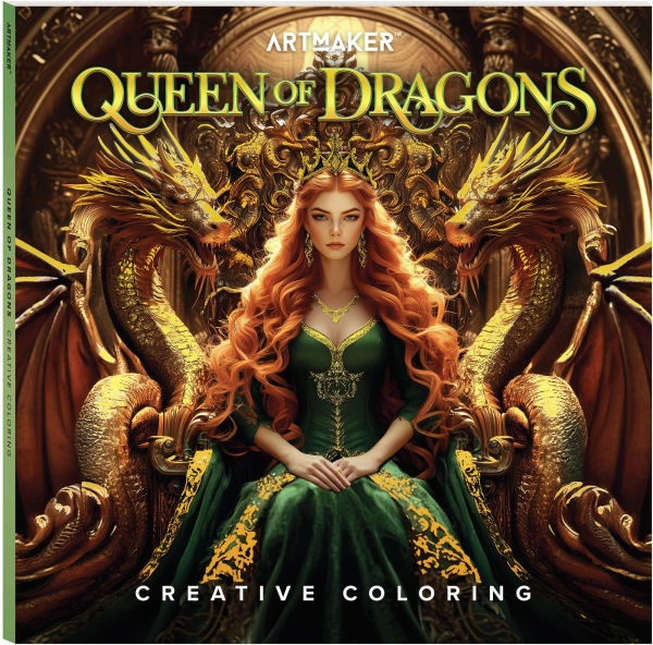 ArtMaker Square Coloring Book - Queen of Dragons