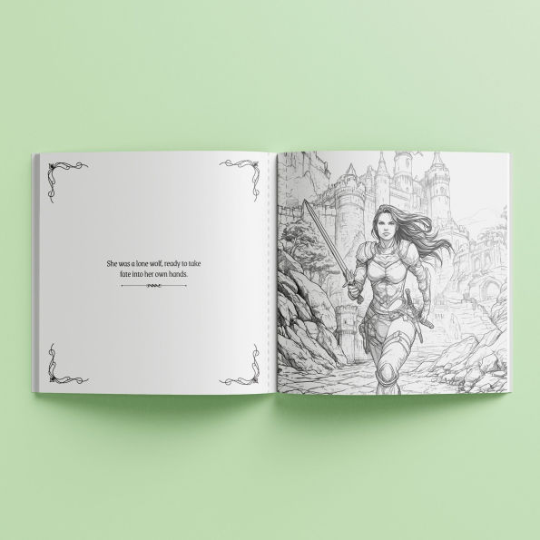 ArtMaker Square Coloring Book - Queen of Dragons