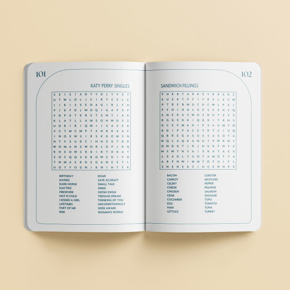 Faux Suede Puzzles Word Search