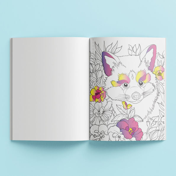 Art Maker Pop Velvet Botanicals Coloring Book