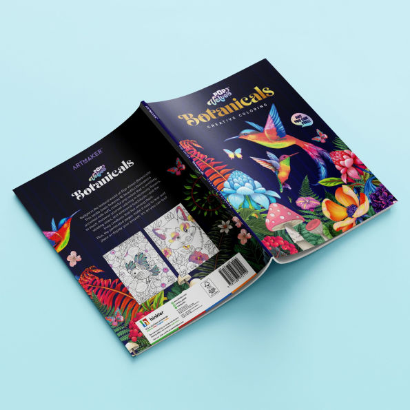 Art Maker Pop Velvet Botanicals Coloring Book
