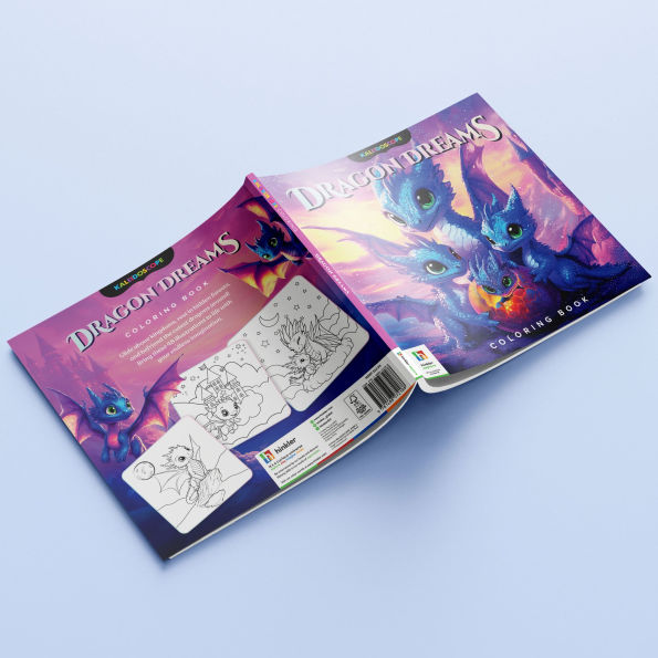 Kaleidoscope Coloring Book Dragon Dreams