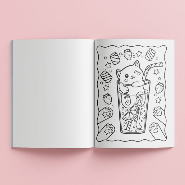 Kaleidoscope Super Cute Sticker Coloring Book