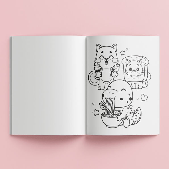 Kaleidoscope Super Cute Sticker Coloring Book