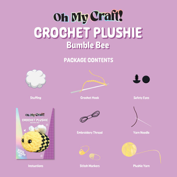 Oh My Craft Bumble Bee Crochet Plushie