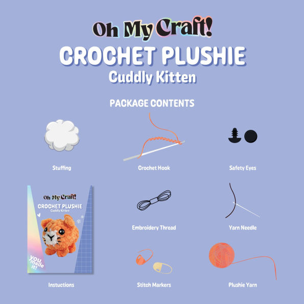 Oh My Craft Cuddly Kitten Crochet Plushie