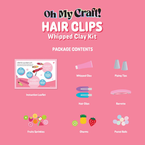 OMC! Whipped Clay Hair Accessory Mini Craft Kit