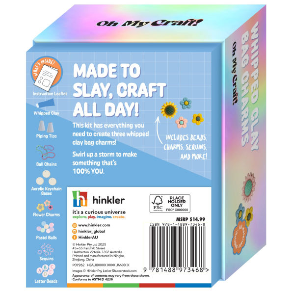 OMC! Whipped Clay Keychain Mini Craft Kit