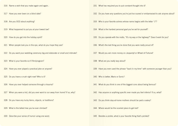 3000 Questions About Me