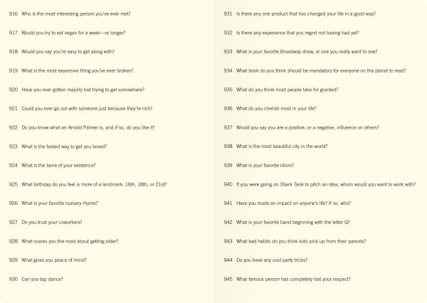 3000 Questions About Me