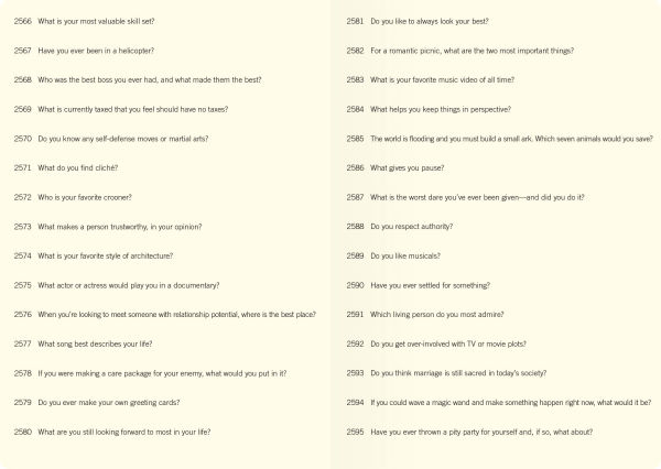 3000 Questions About Me