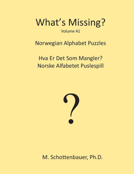 What's Missing?: Norwegian Alphabet Puzzles