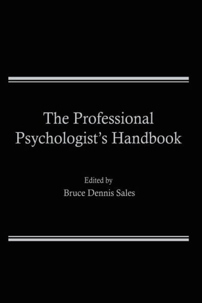 The Professional Psychologist's Handbook