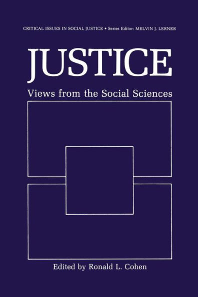 Justice: Views from the Social Sciences