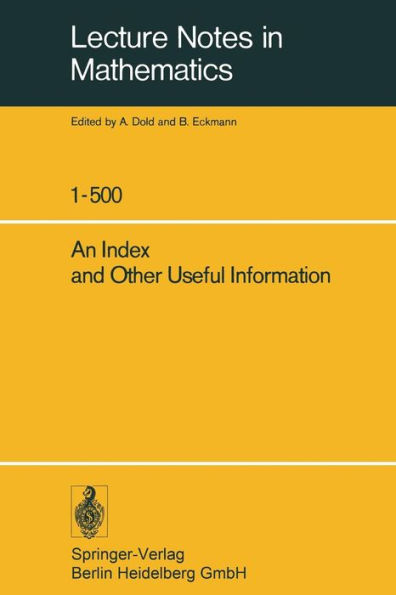 An Index and Other Useful Information