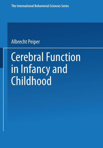 Cerebral Function in Infancy and Childhood