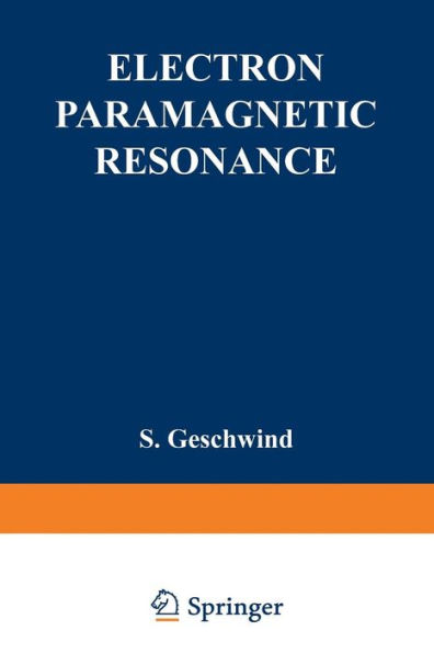 Electron Paramagnetic Resonance