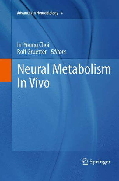 Neural Metabolism In Vivo