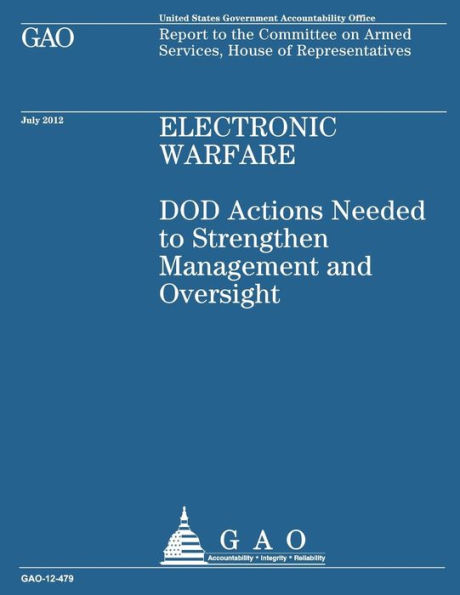 Electronic Warfare: DOD Actions Needed to Strengthen Management and Oversight
