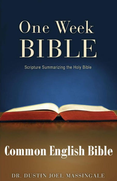 One Week Bible CEB: Scripture Summarizing the Holy (TM)