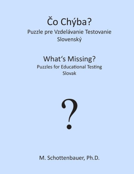 What's Missing? Puzzles for Educational Testing: Slovak