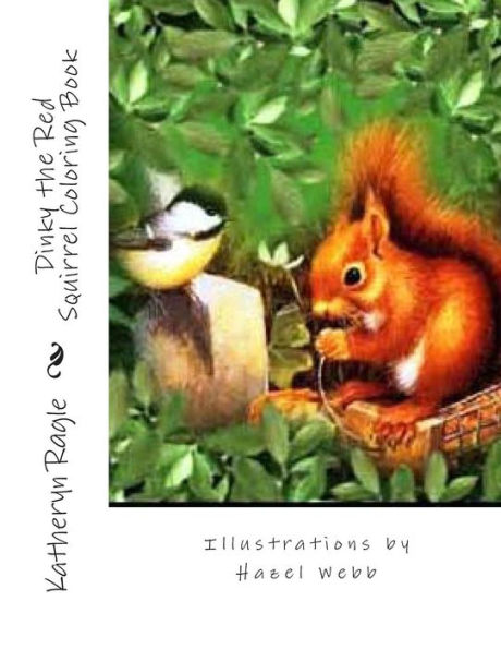 Dinky the Red Squirrel Coloring Book