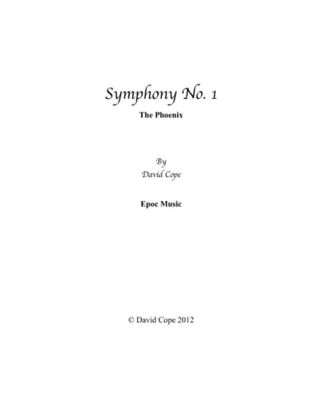 Symphony No. 1: The Phoenix