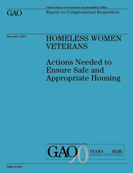 Homeless Women Veterans: Actions Needed to Ensure Safe and Appropriate Housing