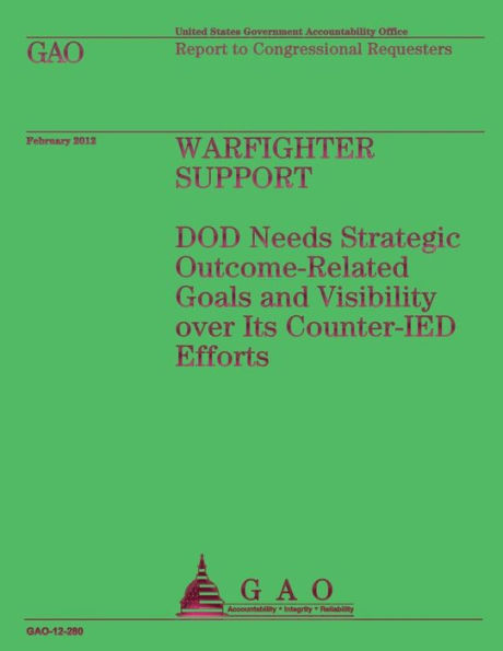 Warfighter Support: DOD Needs Strategic Outcome-Related Goals and Visibility over Its Counter-IED Efforts