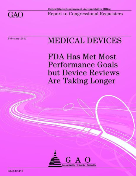 Medical Devices: FDA Has Met Most Performance Goals but Device Reviews Are Taking Longer