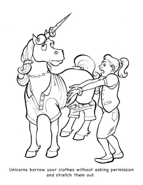 unicorns are jerks coloring pages