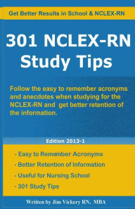 Title: 301 NCLEX-RN Study Tips, Author: Jim Vickery