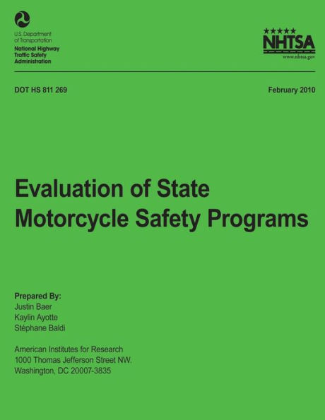 Evaluation of State Motorcycle Safety Programs