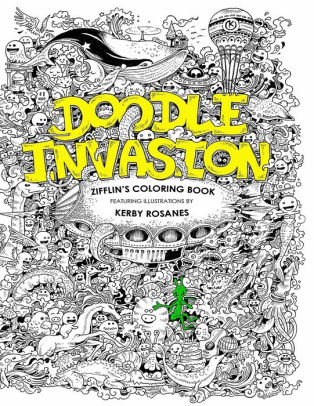 Doodle Invasion Zifflins Coloring Book
