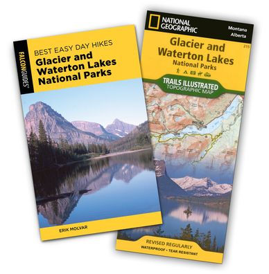 Best Easy Day Hiking Guide and Trail Map Bundle: Glacier and Waterton Lakes National Parks