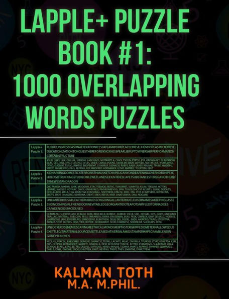 Lapple+ Puzzle Book #1: 1000 Overlapping Words Puzzles