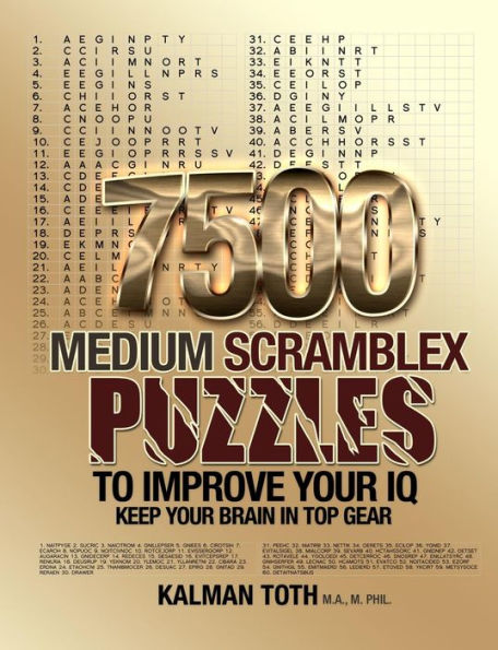 7500 Medium Scramblex Puzzles To Improve Your IQ