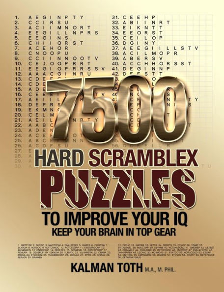 7500 Hard Scramblex Puzzles To Improve Your IQ