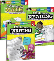 Title: 180 Days of Reading, Writing and Math for Kindergarten 3-Book Set, Author: Suzanne Barchers