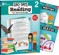 Title: 180 DaysT: Reading, Writing and Math for Grade 2: 3-Book Set: Practice, Assess, Diagnose, Author: Multiple Authors