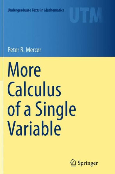 More Calculus of a Single Variable