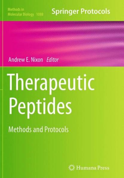 Therapeutic Peptides: Methods and Protocols