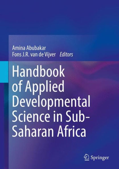 Handbook of Applied Developmental Science Sub-Saharan Africa