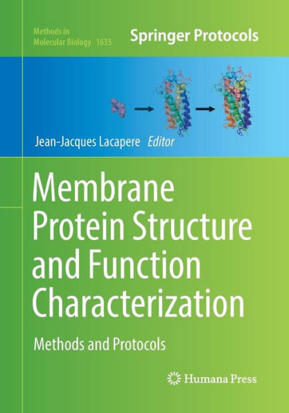 Membrane Protein Structure and Function Characterization: Methods and Protocols