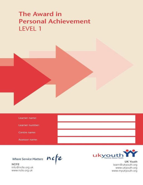 Award in Personal Achievement Workbook: Level 1